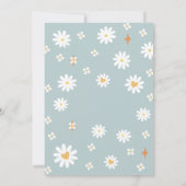 Retro Daisy 70th Birthday Invitation 招待状 (裏面)