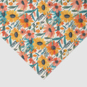 Retro Daisy Floral Tissue Paper 薄葉紙 (詳細)