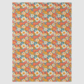 Retro Daisy Floral Tissue Paper 薄葉紙 (正面)