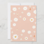 Retro Daisy Rainbow Birthday Invitation 招待状 (裏面)