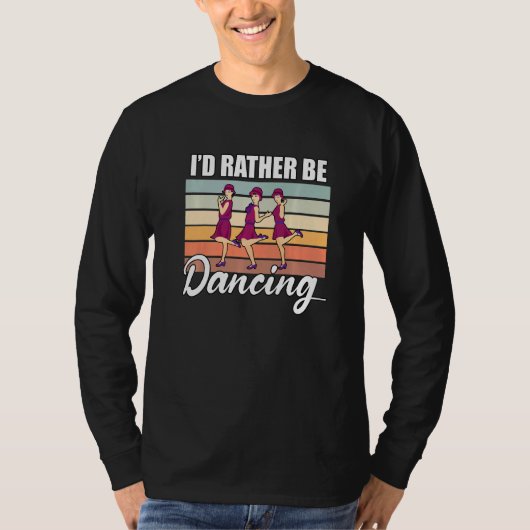 Retro  Dancer Choreographer Dancing Enthusiast Dan Tシャツ (正面)