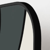 Retro Dark Rainbow Circle Stripe with Name ピックルボールラケット (左詳細)