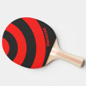 Retro Dark Three Circle Stripe with Name 卓球ラケット (横)