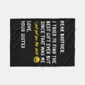 Retro Dear Brother I Tried To Find The  フリースブランケット (正面(横))