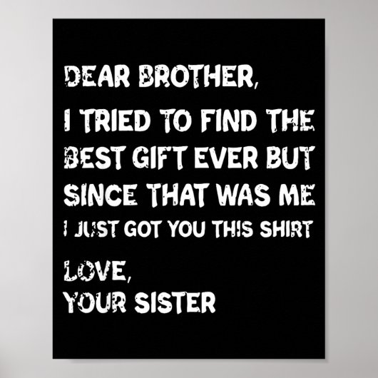 Retro Dear Brother I Tried To Find The  ポスター (正面)