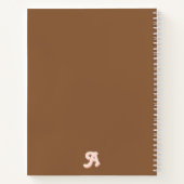 Retro Decorative Simple Blush Pink Orange ノートブック (裏面)