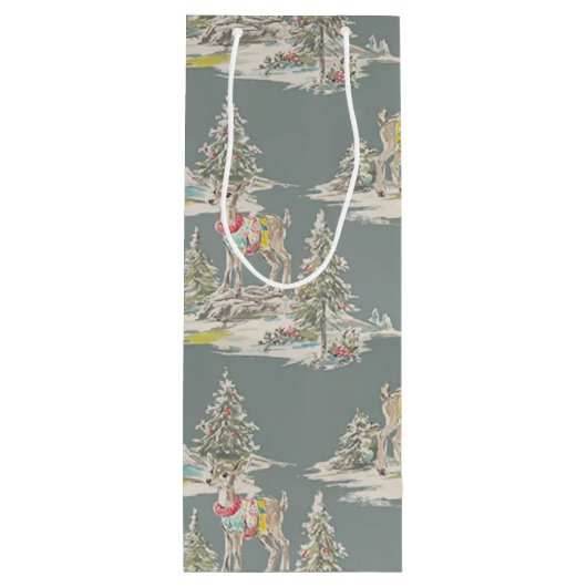 retro deer ワインギフトバッグ (裏面)