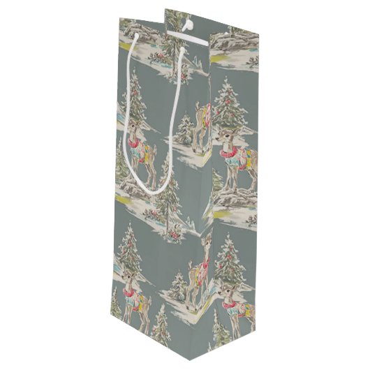 retro deer ワインギフトバッグ (裏面アングル)