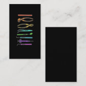 Retro Dentist Tools Dental Assistant Dental 名刺 (正面/裏面)