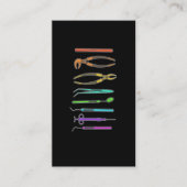 Retro Dentist Tools Dental Assistant Dental 名刺 (正面)