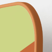 Retro Desert Cactus Across Striping with Name ピックルボールラケット (左詳細)