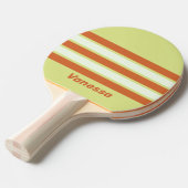 Retro Desert Cactus Across Striping with Name 卓球ラケット (正面アングル)