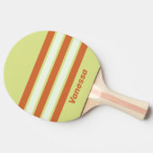 Retro Desert Cactus Across Striping with Name 卓球ラケット (横)