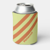 Retro Desert Cactus Three Stripes with Name 缶クーラー (缶裏面)