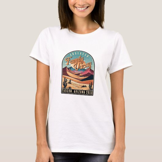 Retro Desert Family Vacation ID1134 Tシャツ (正面)