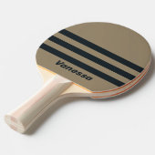 Retro Desert Three Across Striping with Name 卓球ラケット (正面アングル)