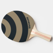 Retro Desert Three Circle Stripe with Name 卓球ラケット (横)