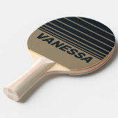 Retro Desert Three Horizon Striping with Name 卓球ラケット (正面アングル)