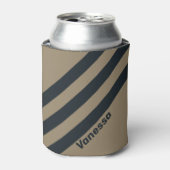 Retro Desert Three Stripes with Name 缶クーラー (缶正面)