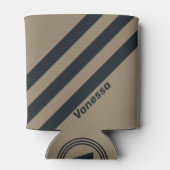 Retro Desert Three Stripes with Name 缶クーラー (裏面)