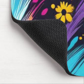 Retro Design on a 1970's Thick Computer Mousepad マウスパッド (コーナー)