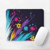 Retro Design on a 1970's Thick Computer Mousepad マウスパッド (マウス)