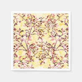 Retro dessert napkin with piped frosting details スタンダードカクテルナプキン