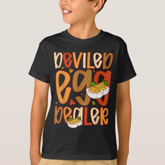 Retro Deviled Egg Er Thanksgiving Dinner Funny Tシャツ (正面)