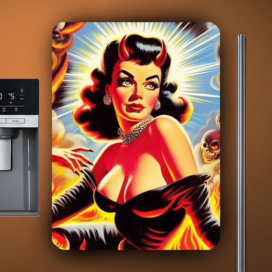 Retro Devilish Pinup マグネット