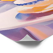 Retro Devon Rex Poster, Devon Rex Oil Painting ポスター (角)