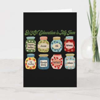 Retro Dhh Education Is My Jam Dhh Itinerant Teache カード