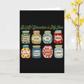 Retro Dhh Education Is My Jam Dhh Itinerant Teache カード (黄色い花)