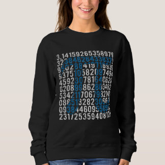 Retro Digit Pi Symbol  Pi Day Math Teacher Student スウェットシャツ