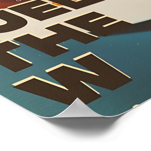 Retro Diner Breakfast Art Print Bacon, Eggs ポスター (角)