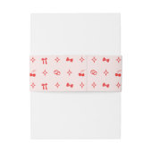 Retro Diner Inspired Wedding Invitation Belly Band 招待状ベリーバンド (裏面例)