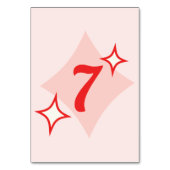 Retro Diner Table Numbers テーブルナンバー (正面)