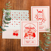 Retro Diner Wedding Invitation 招待状