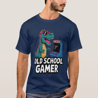 Retro Dinosaur Gamingee vintage friends Tシャツ