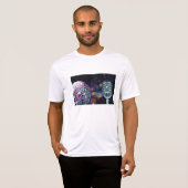 Retro Disco Ball and Vintage Microphone Tシャツ (正面フル)