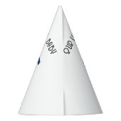 Retro Disco Ball First Birthday  パーティーハット (裏面)