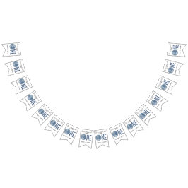 Retro Disco Ball First Birthday Party バンティングフラッグ