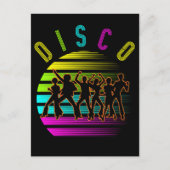 Retro Disco Dancing Funky Music ポストカード (正面)