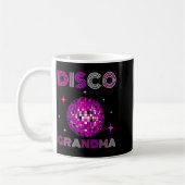 Retro Disco Grandma 70s 80s Dance Party Mirror Bal コーヒーマグカップ (左)