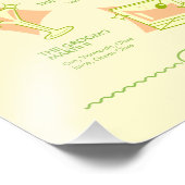 Retro Disco Wedding Bar Menu フォトプリント (角)