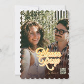 Retro Disco Wedding Invitation 招待状 (裏面)