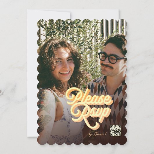 Retro Disco Wedding Invitation 招待状 (裏面)