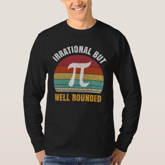 Retro distressed Happy Pi Day Math Geek for 3 14 D Tシャツ (正面)