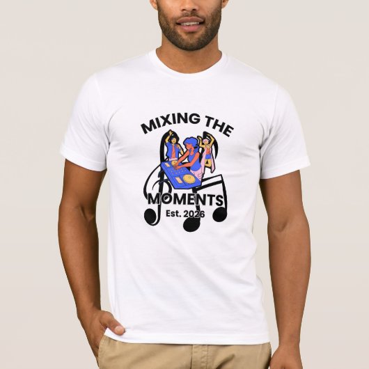 Retro DJ Music Mix T-Shirt Tシャツ (正面)