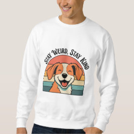 Retro Dog Kind Message Men’s Sweatshirt スウェットシャツ