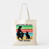Retro Dog Lover Tote Bag Gift トートバッグ (裏面)